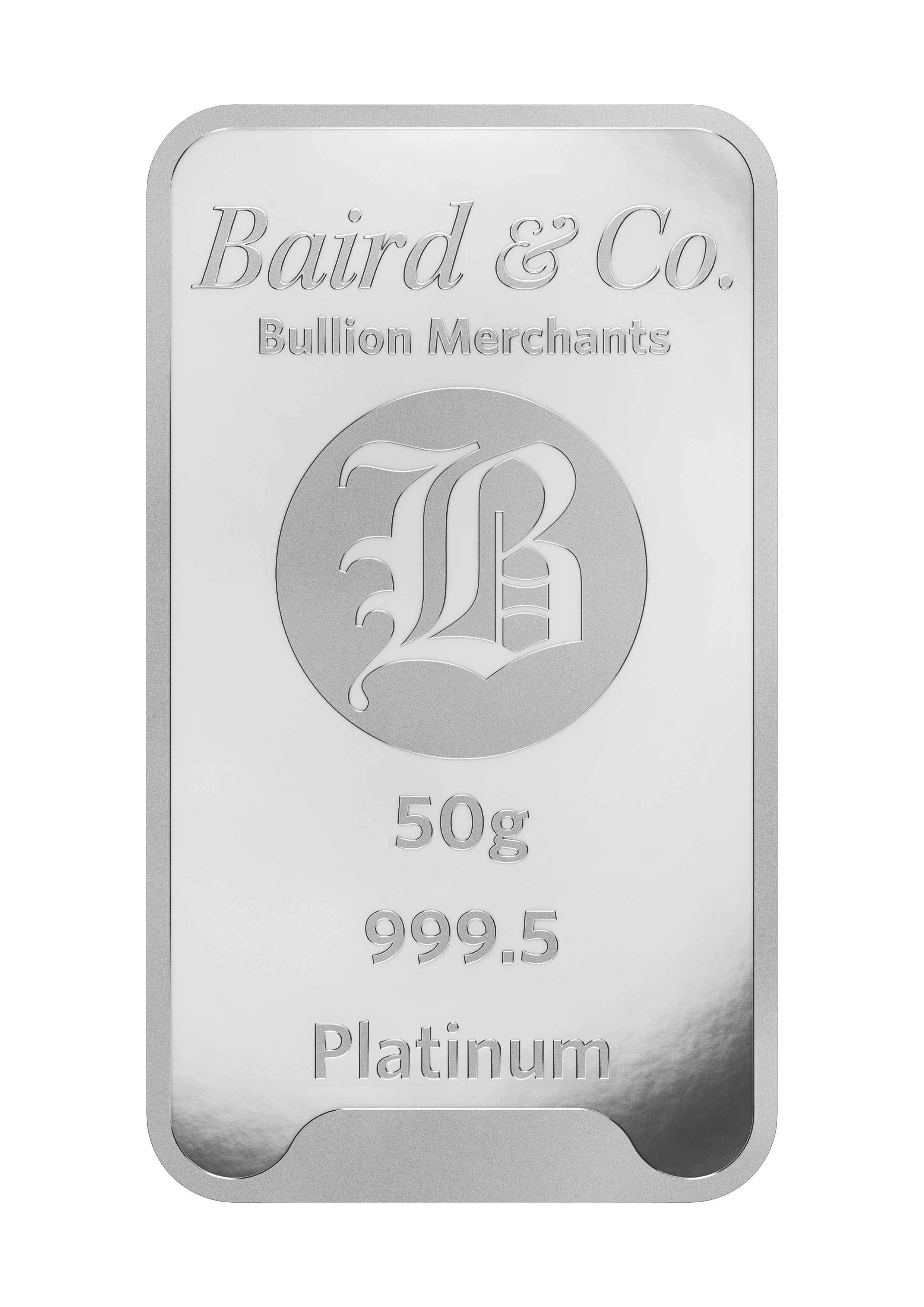 50g Platinum Minted Bar